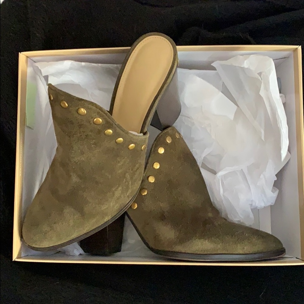 Michael Kors suede mules